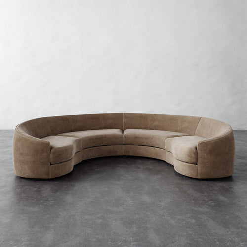 Rulmann 4pc Sectional - Mohair Ecru