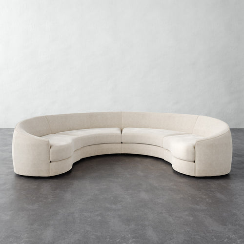 Rulmann 4pc Sectional - Performance Boucle Cream