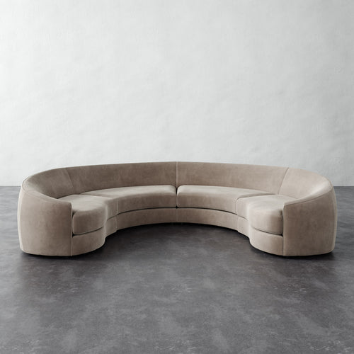 Rulmann 4pc Sectional - Performance Velvet Oatmeal