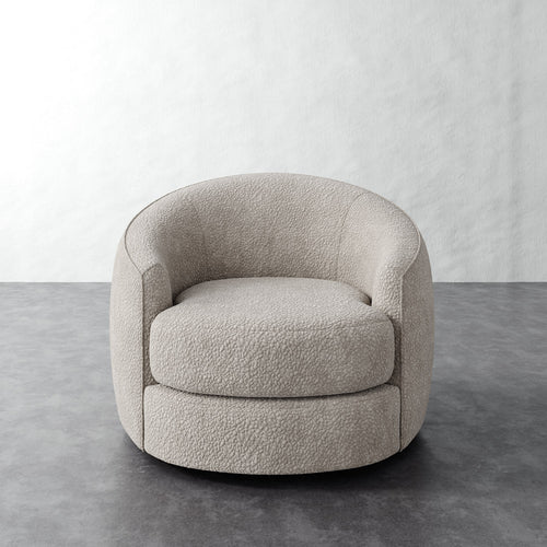 Rulmann Full Swivel Chair - Brixton Dove Gray