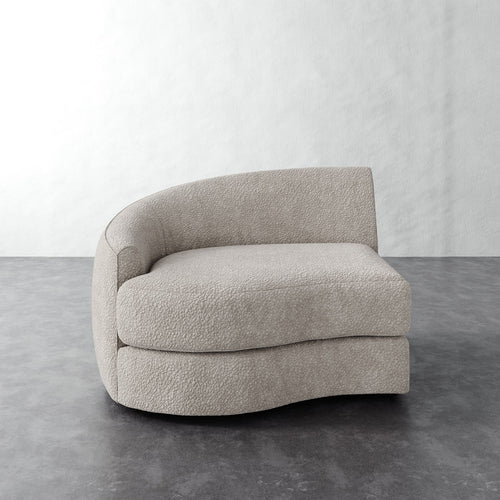 Rulmann Left Arm Chair - Brixton Dove Gray