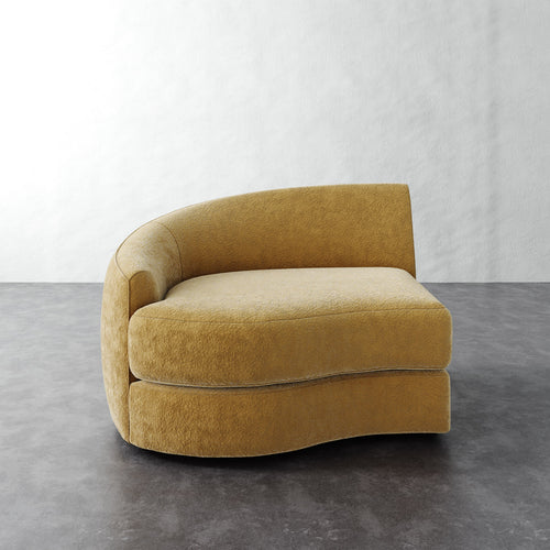 Rulmann Left Arm Chair - Brixton Honey