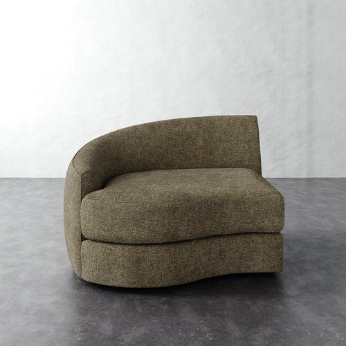 Rulmann Left Arm Chair - Micro Boucle Balsam