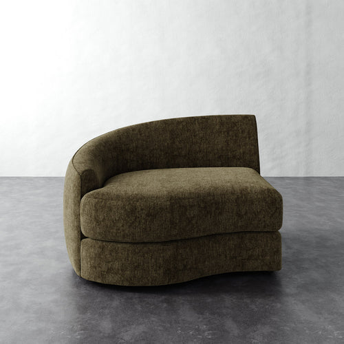 Rulmann Left Arm Chair - Performance Matelasse Balsam