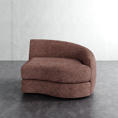 Rulmann Right Arm Chair - Micro Boucle Fig
