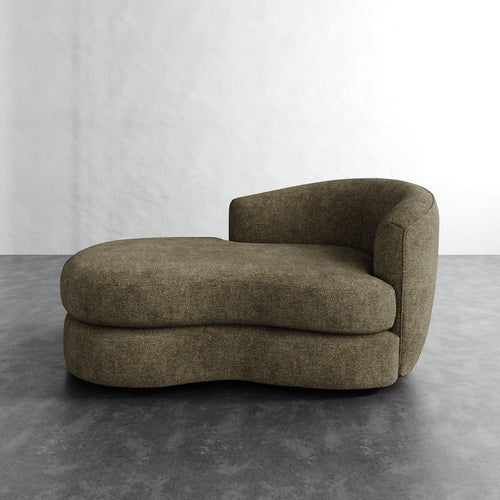 Rulmann Right Arm Chaise - Micro Boucle Balsam