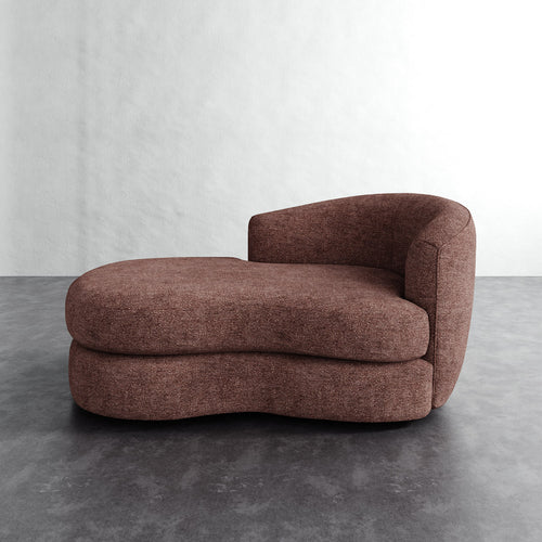 Rulmann Right Arm Chaise - Micro Boucle Fig