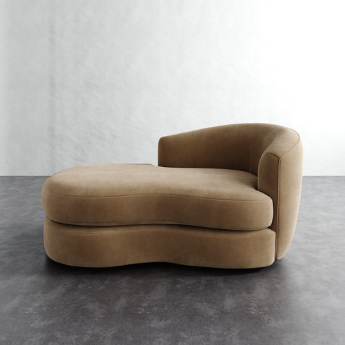 Rulmann Right Arm Chaise - Performance Velvet Acorn