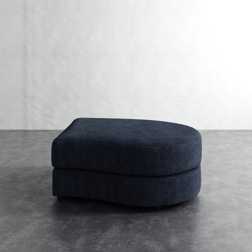 Rulmann Right Ottoman - Chunky Basket Indigo