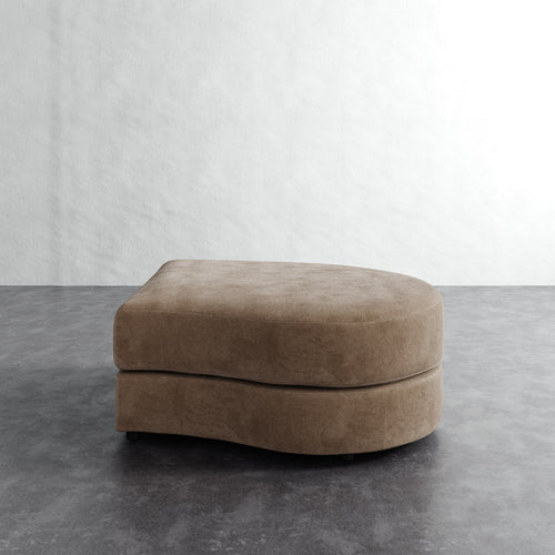 Rulmann Right Ottoman - Mohair Ecru