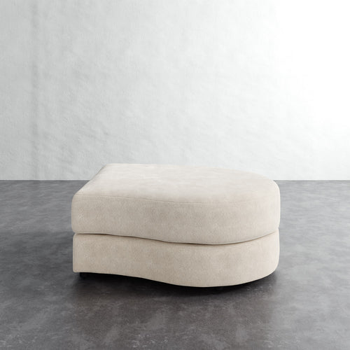 Rulmann Right Ottoman - Performance Boucle Cream