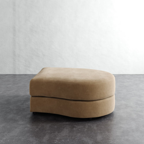 Rulmann Right Ottoman - Performance Velvet Acorn