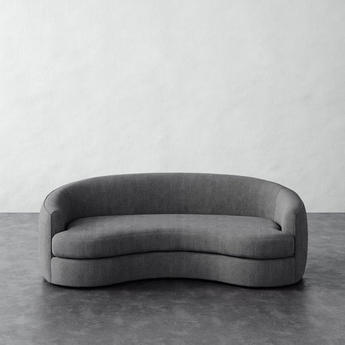 Rulmann Sofa - Chunky Basket Pewter