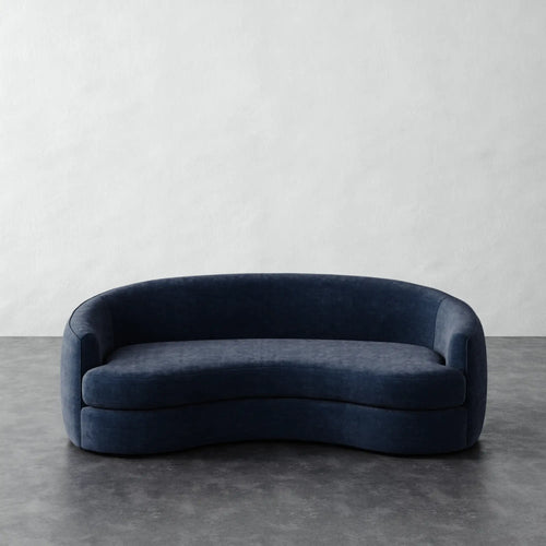 Rulmann Sofa - Indigo Strie Velvet