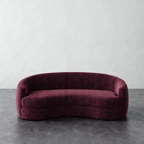 Rulmann Sofa - Performance Matelasse Mulberry