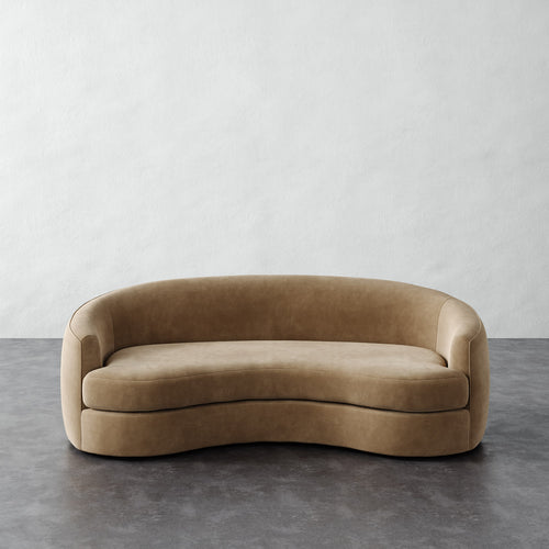 Rulmann Sofa - Performance Velvet Acorn