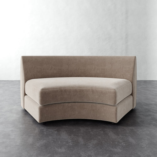 Rulmann Wedge - Performance Brushed Woven Velvet Dune