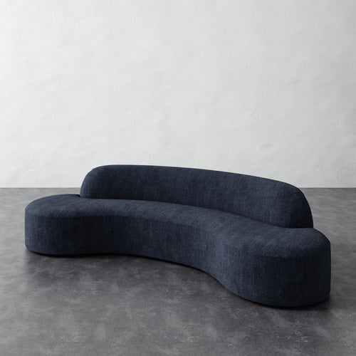 Selune 1pc Straight Back Sofa - Chunky Basket Indigo