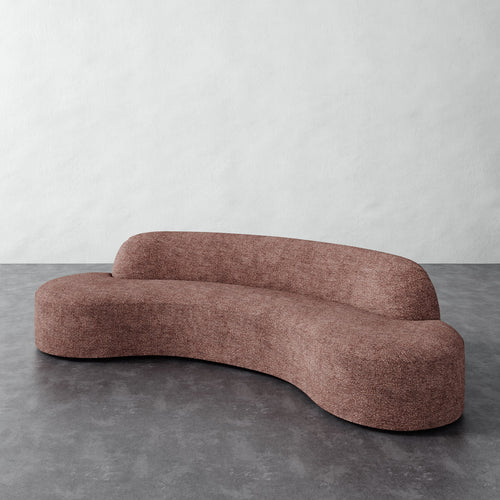 Selune 1pc Straight Back Sofa - Micro Boucle Fig