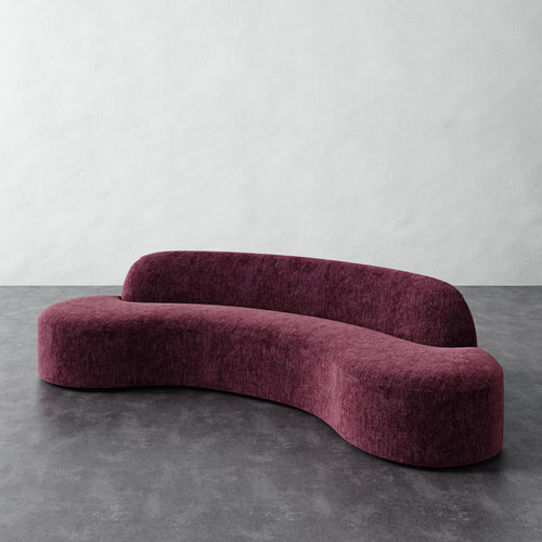 Selune 1pc Straight Back Sofa - Performance Matelasse Mulberry