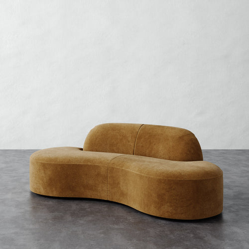 Selune Sectional 2 Piece - Mohair Brown Sugar