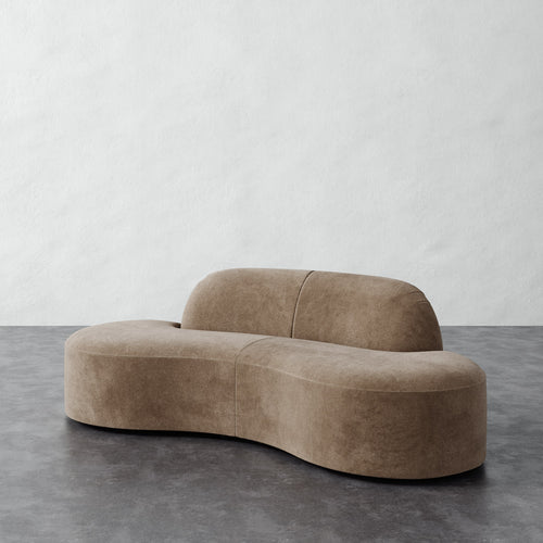 Selune Sectional 2 Piece - Mohair Ecru