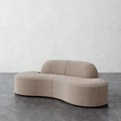 Selune Sectional 2 Piece - Performance Brushed Woven Velvet Dune