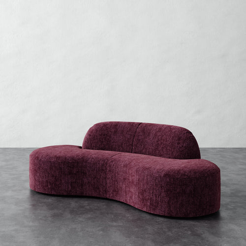Selune Sectional 2 Piece - Performance Matelasse Mulberry
