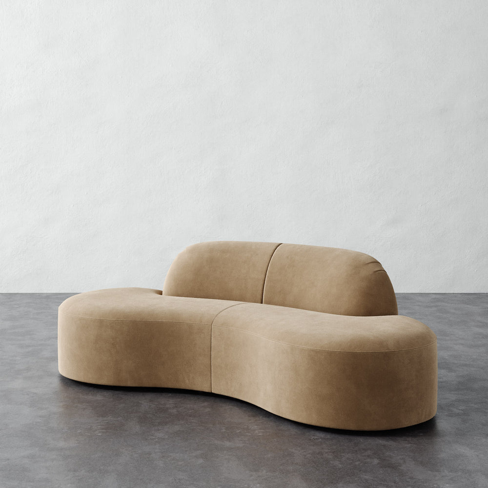 Selune Sectional 2 Piece - Performance Velvet Acorn