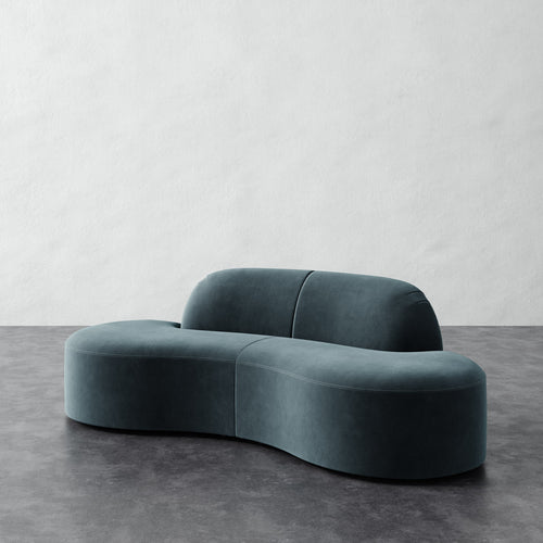 Selune Sectional 2 Piece - Performance Velvet Cypress