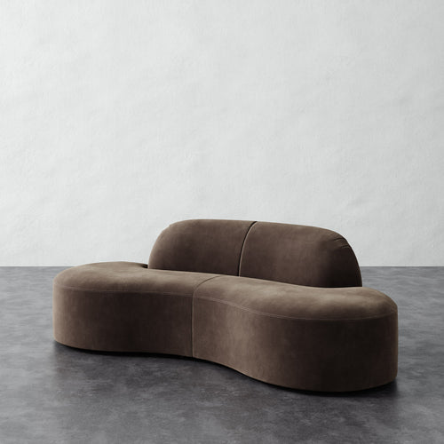 Selune Sectional 2 Piece - Performance Velvet Otter