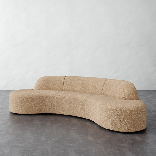 Selune Sectional 3 Piece - Boucle Goldenrod