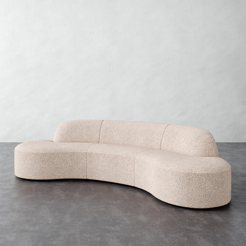 Selune Sectional 3 Piece - Chunky Boucle Cream