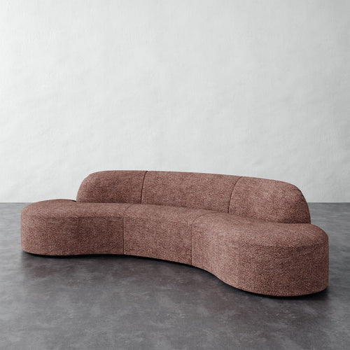 Selune Sectional 3 Piece - Micro Boucle Fig