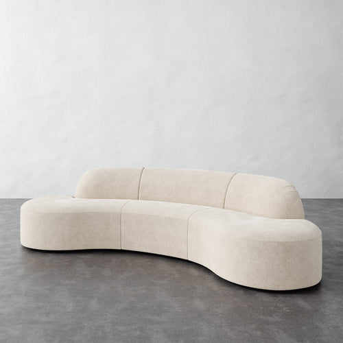 Selune Sectional 3 Piece - Performance Boucle Cream