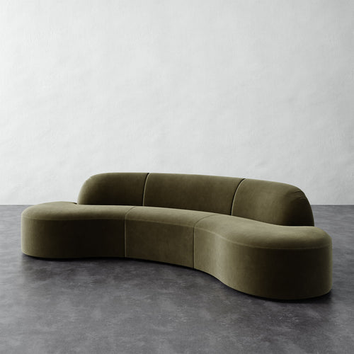 Selune Sectional 3 Piece - Performance Velvet Balsam