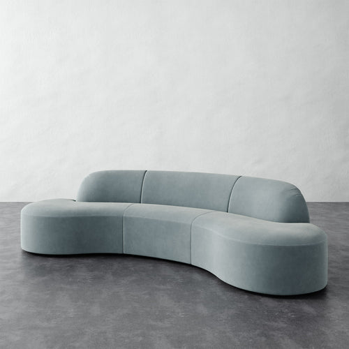 Selune Sectional 3 Piece - Performance Velvet Patina