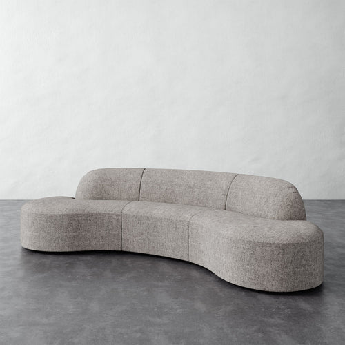 Selune Sectional 3 Piece - Washed Linen Mink
