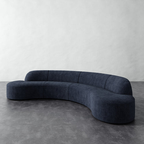 Selune Sectional 4 Piece - Chunky Basket Indigo