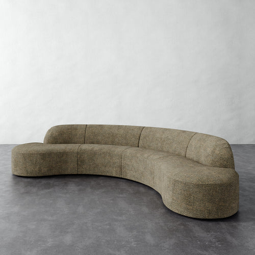 Selune Sectional 4 Piece - Micro Boucle Balsam