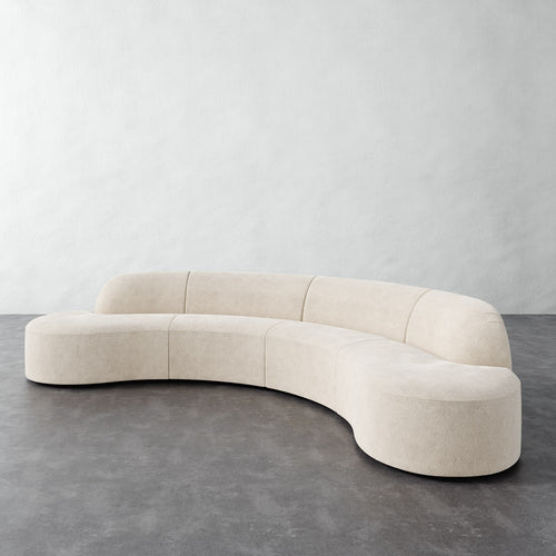 Selune Sectional 4 Piece - Performance Boucle Cream