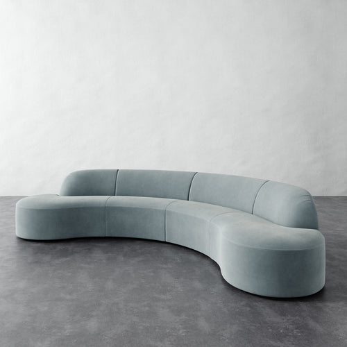 Selune Sectional 4 Piece - Performance Velvet Patina