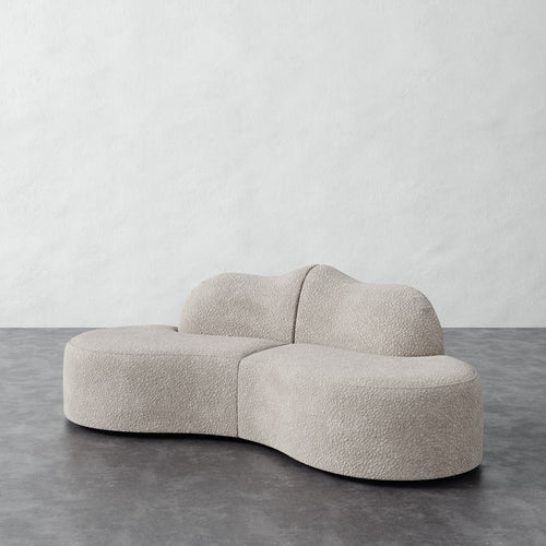 Serpentine Sectional - Brixton Dove Gray