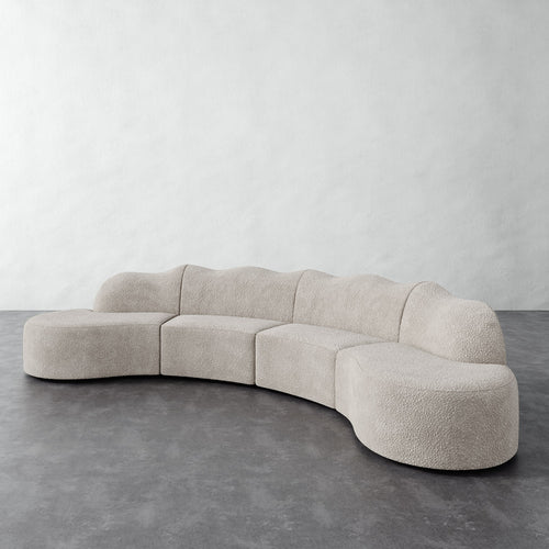 Serpentine Sectional - Brixton Dove Gray