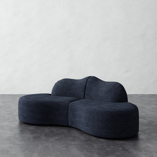 Serpentine Sectional - Chunky Basket Indigo