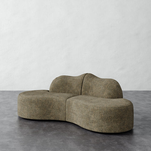 Serpentine Sectional - Micro Boucle Balsam