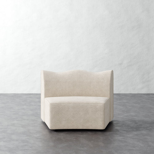 Serpentine Sectional - Performance Boucle Cream