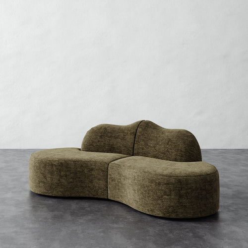 Serpentine Sectional - Performance Matelasse Balsam