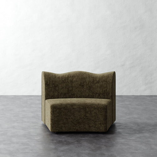 Serpentine Sectional - Performance Matelasse Balsam