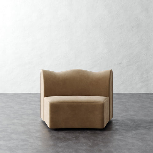 Serpentine Sectional - Performance Velvet Acorn